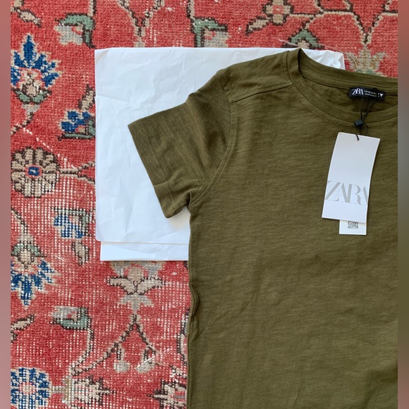 olive green t-shirt - Picture 1 of 3
